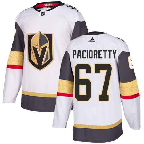 Adidas Men Vegas Golden Knights 67 Max Pacioretty White Road Authentic Stitched NHL Jersey